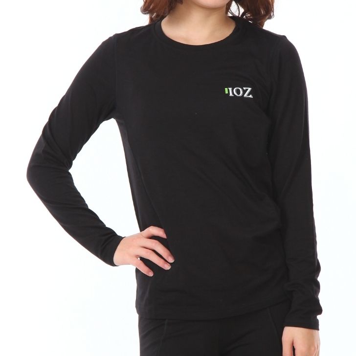 レディース長袖クルーネックカットソー / 抗酸化ウェア IOZ　